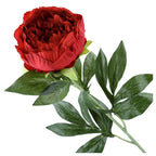 Gałązka Peonia 78cm Czerwony PIWONIA Kwiaty Sztuczne Jak Żywe Do Wazonu