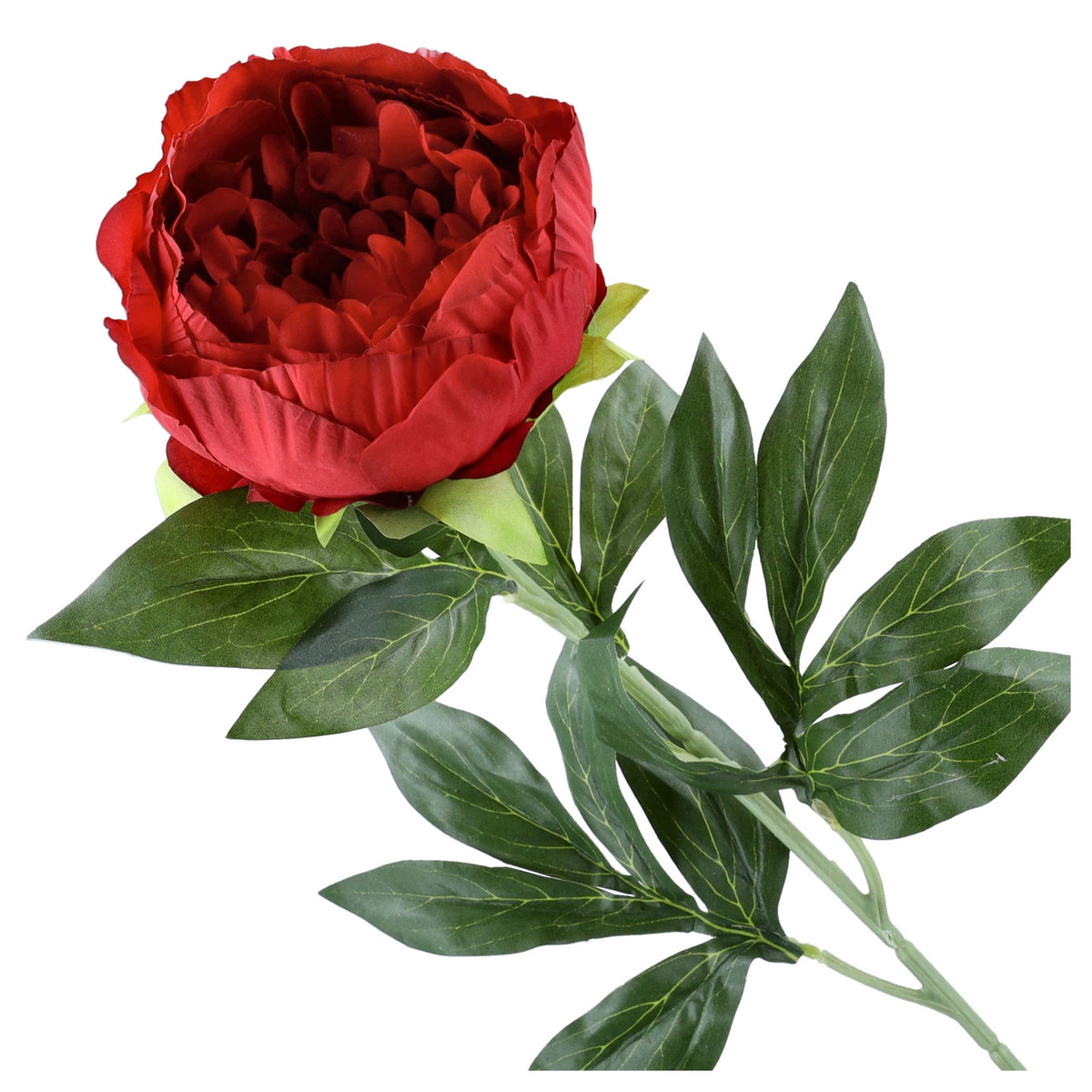 Gałązka Peonia 78cm Czerwony PIWONIA Kwiaty Sztuczne Jak Żywe Do Wazonu