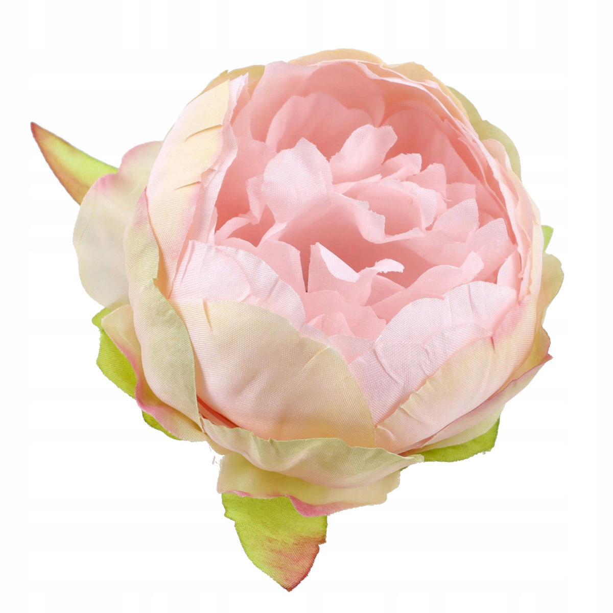 Peonie Pudrowy Róż Ozdobne Główki SZTUCZNE KWIATY Dekoracje JAK ŻYWE 6szt