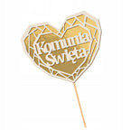 Topper Na Tort Dekoracja Komunijna Ozdobny Dekoracje Do Tortu Komunia Toper