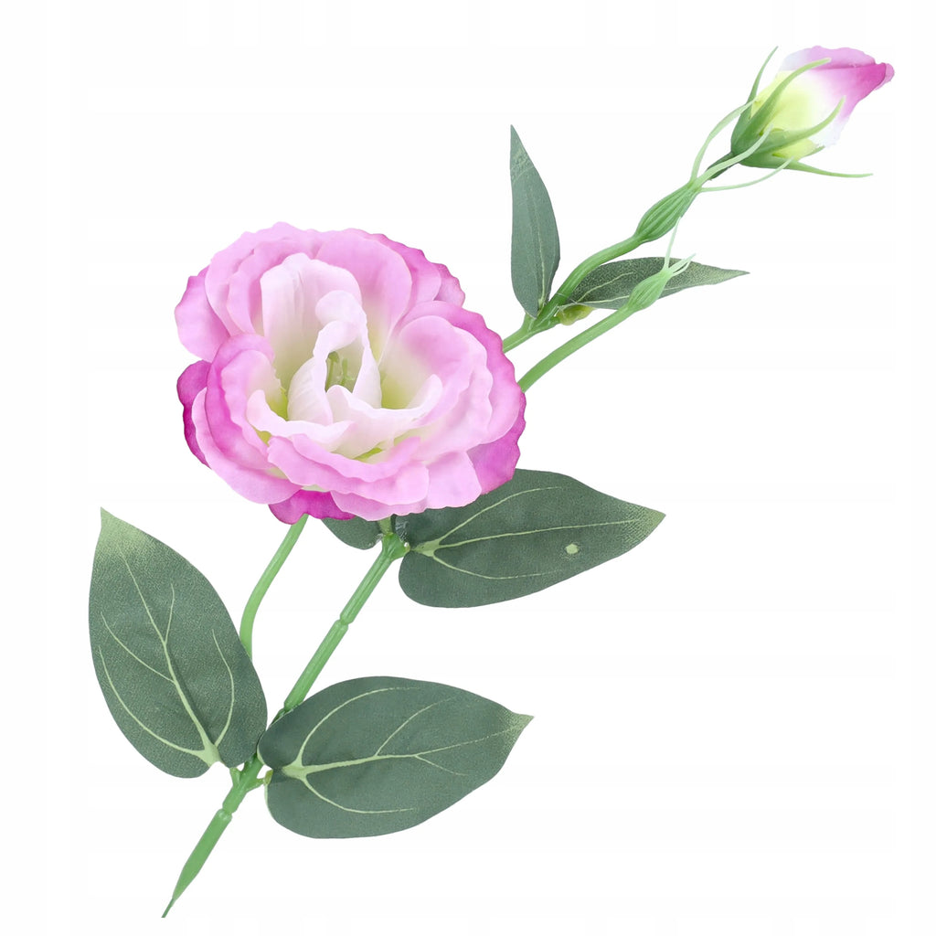 KWIATY SZTUCZNE EUSTOMY EUSTOMA gałązka dekoracyjna 50cm kompozycja BUKIETU