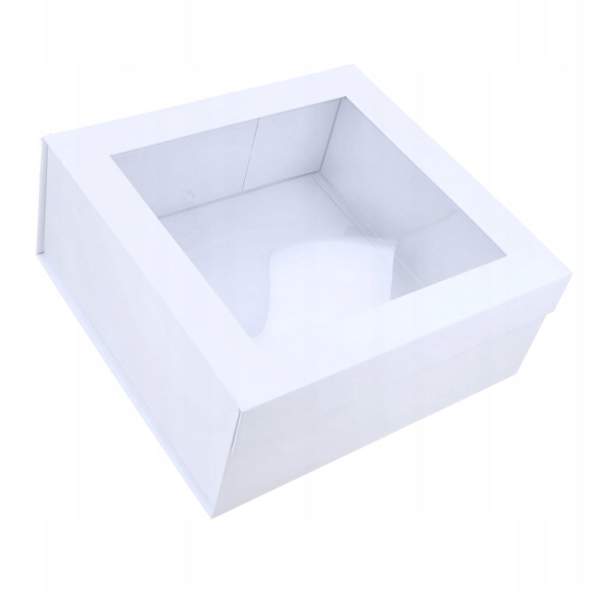 FLOWER BOX z okienkiem Chrzciny Elegancki BOX dekoracyjny DIY na Ślub