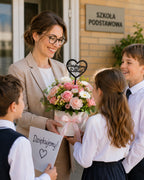 Topper Czarny Koniec roku Ozdoba Do Bukietu Dodatek Florystyczny Prezent