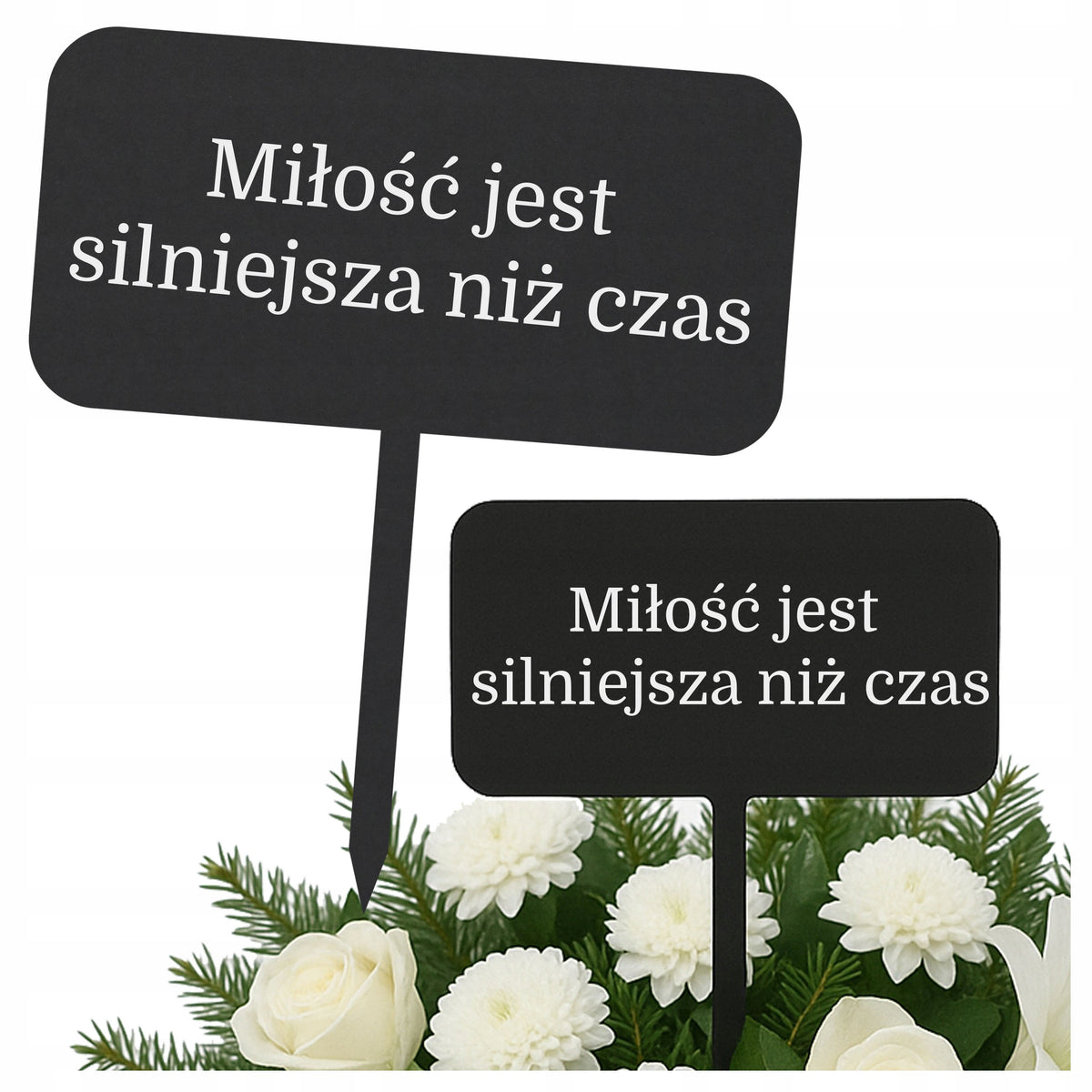 TABLICZKA NA GRÓB cmentarz WSZYSTKICH ŚWIĘTYCH ozdoba do wiążanki STROIKA