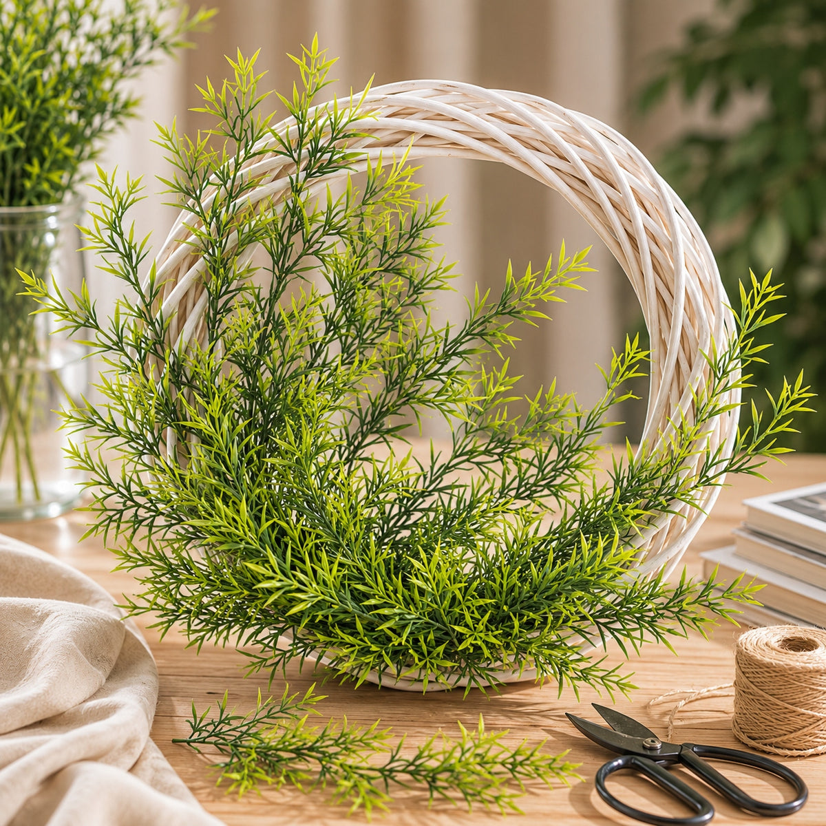 Gałązka Rozmaryn Zielony 3szt SZTUCZNA GAŁĄZKA Dekoracja Florystyczna DIY