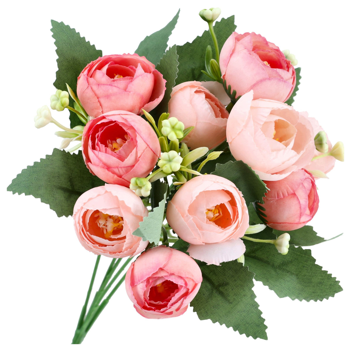 Bukiet Peonia Brzoskwinia 30cm Pik Kwiaty Sztuczne Jak Żywe Gałązka PIWONIA