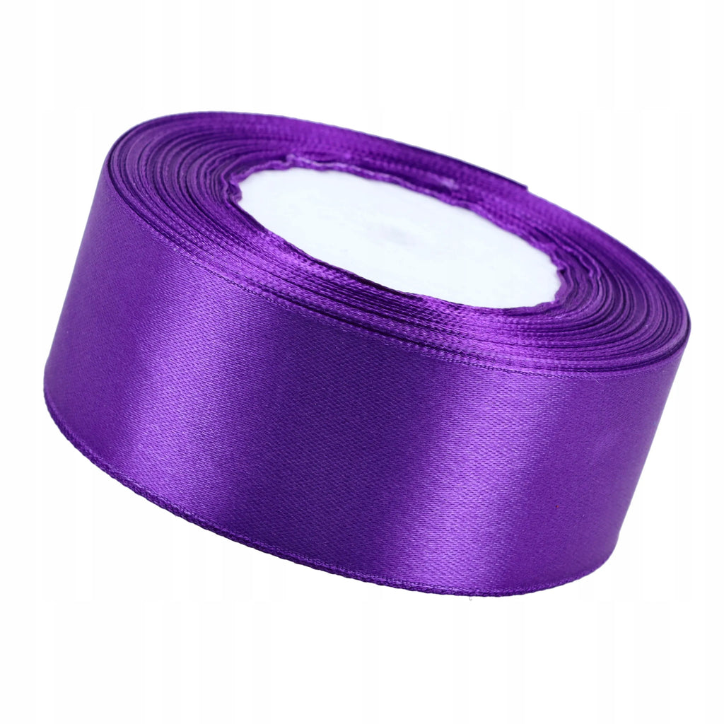WSTĄŻKA SATYNOWA OZDOBNA do dekoracji kokard 38mm tasiemka dekoracyjna