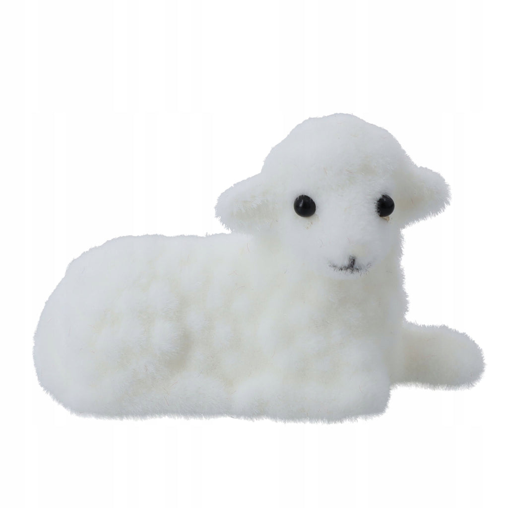 Baranek WIELKANOCNY do koszyczka ŚWIĘCONKI figurka 4cm owieczka na STROIK