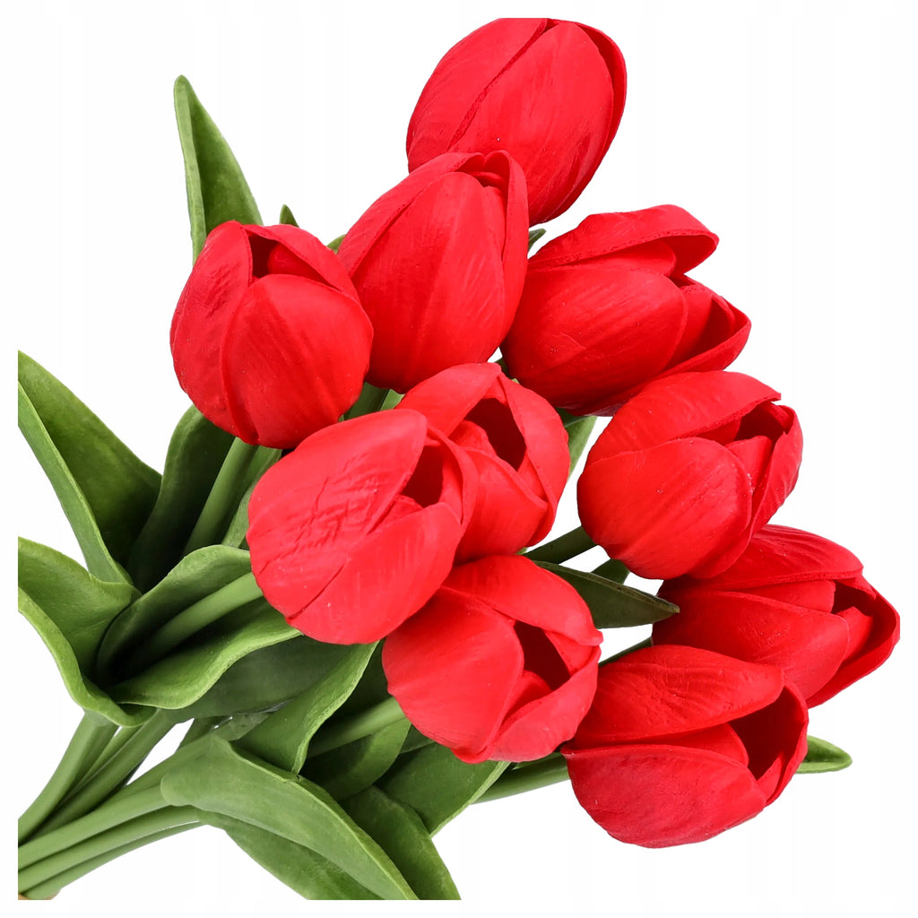 SZTUCZNE TULIPANY 30szt KWIATY FLOWERBOX prezent na DZIEŃ MATKI topper