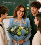 Topper Drewno Koniec roku Uroczystość Szkolna Koniec Klasy Prezent Pedagog
