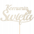 Topper Komunia Święta Toper Na Tort Dekoracja