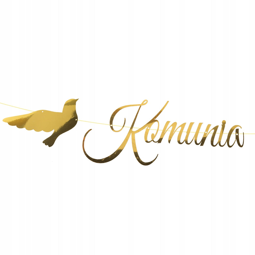 Baner Komunijny Komunia Święta Dekoracja Na Komunię Girlanda Ozdobna