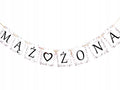 Baner MĄŻ ŻONA Weselny Dekoracja Ślubna 100cm