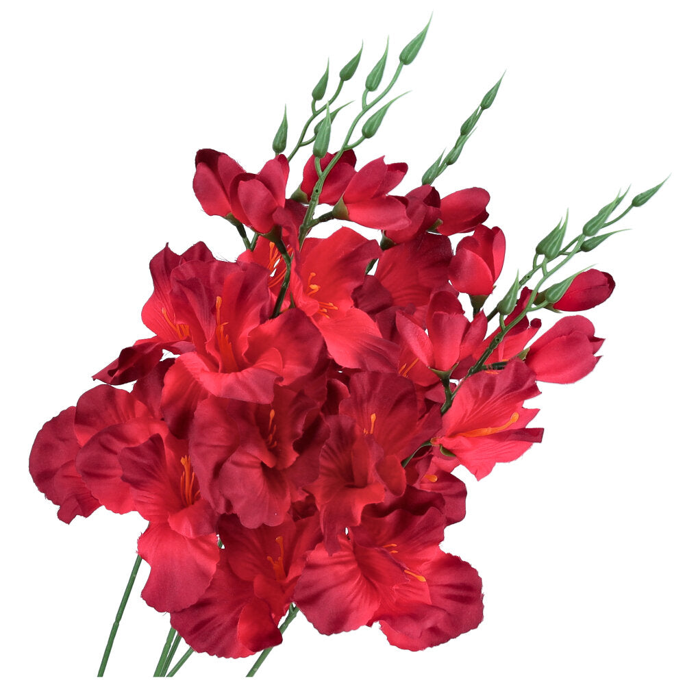 Sztuczna Gałązka Mieczyk Czerwony 54cm MIECZYKI Do Stroika Wazonu PIK