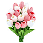 TULIPANY SILIKONOWE bukiet sztucznych TULIPANÓW tulipan 20szt KWIATY wiosna