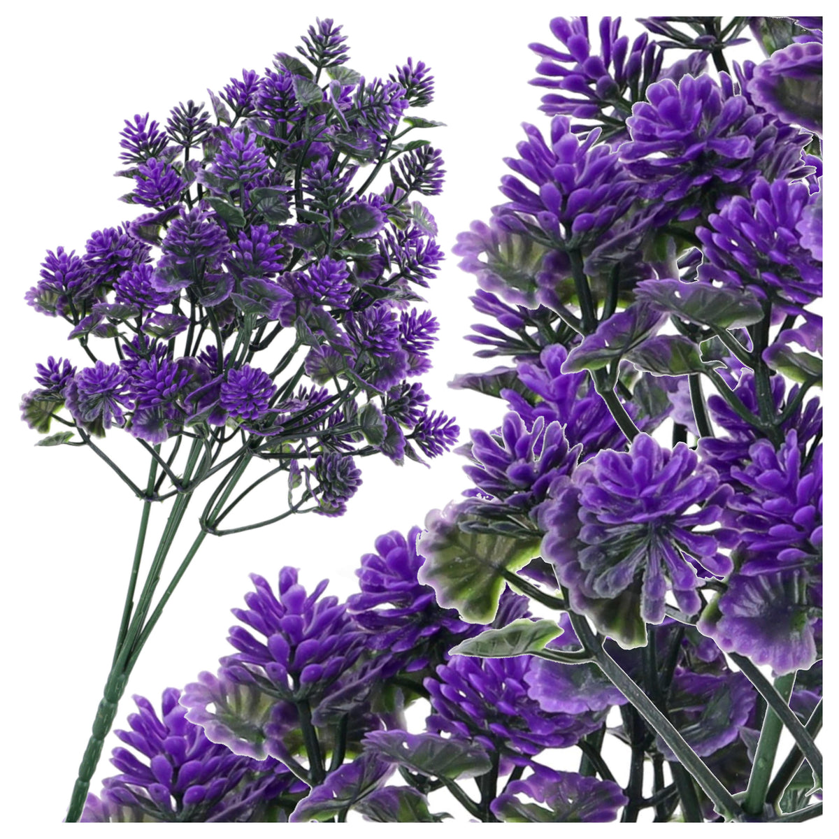 GIPSÓWKA SZTUCZNA KWIATY SZTUCZNE jak żywe OSET gałązka dekoracyjna LISTKI
