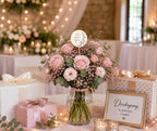 TOPPER na Tort Bukiet Ślub Prezent Dekoracje Flower box Pamiątka