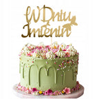 Topper Na Tort Toper Dekoracje Ozdoba Imieniny Flower Boxa Do Prezentu
