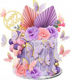 Zestaw Topperów Na Tort Dekoracja Ciast Na Chrzest Roczek Baby Shower Róż
