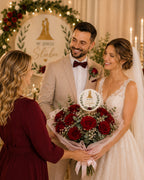 TOPPER na Tort Dekoracje Ślub Prezent dla Pary Młodej Flower box bukiet