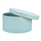 Flower Box Mały Okrągły Miętowy Aranżacja Kwiatowa Box DIY Kwiaty Dla Mamy