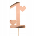 Topper Pierwsze Urodzinki Toppery Roczek RoseGold