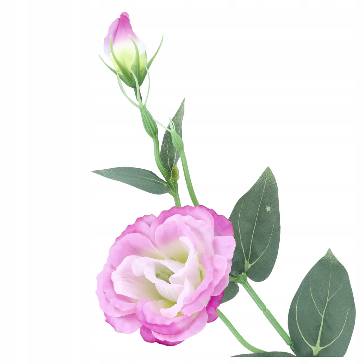KWIATY SZTUCZNE EUSTOMY EUSTOMA gałązka dekoracyjna 50cm kompozycja BUKIETU