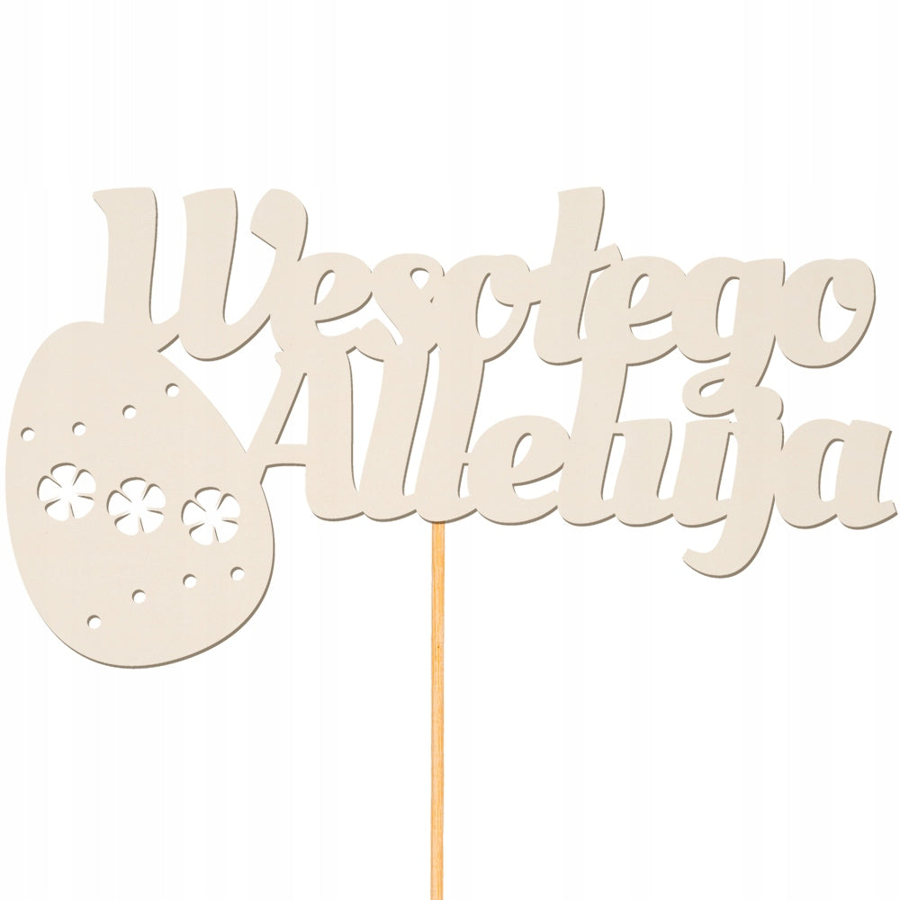 Topper Ozdoba Beermata Toper Wesołego Alleluja Ozdoby Świąteczne Wielkanoc
