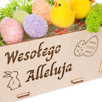 Koszyk Drewniany Koszyczek Ozdoba Wielkanocna