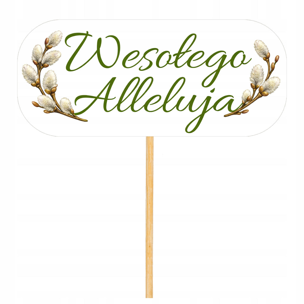 WIELKANOC TOPPER WESOŁEGO ALLELUJA toper wielkanocny do babki ŚWIĘCONKI