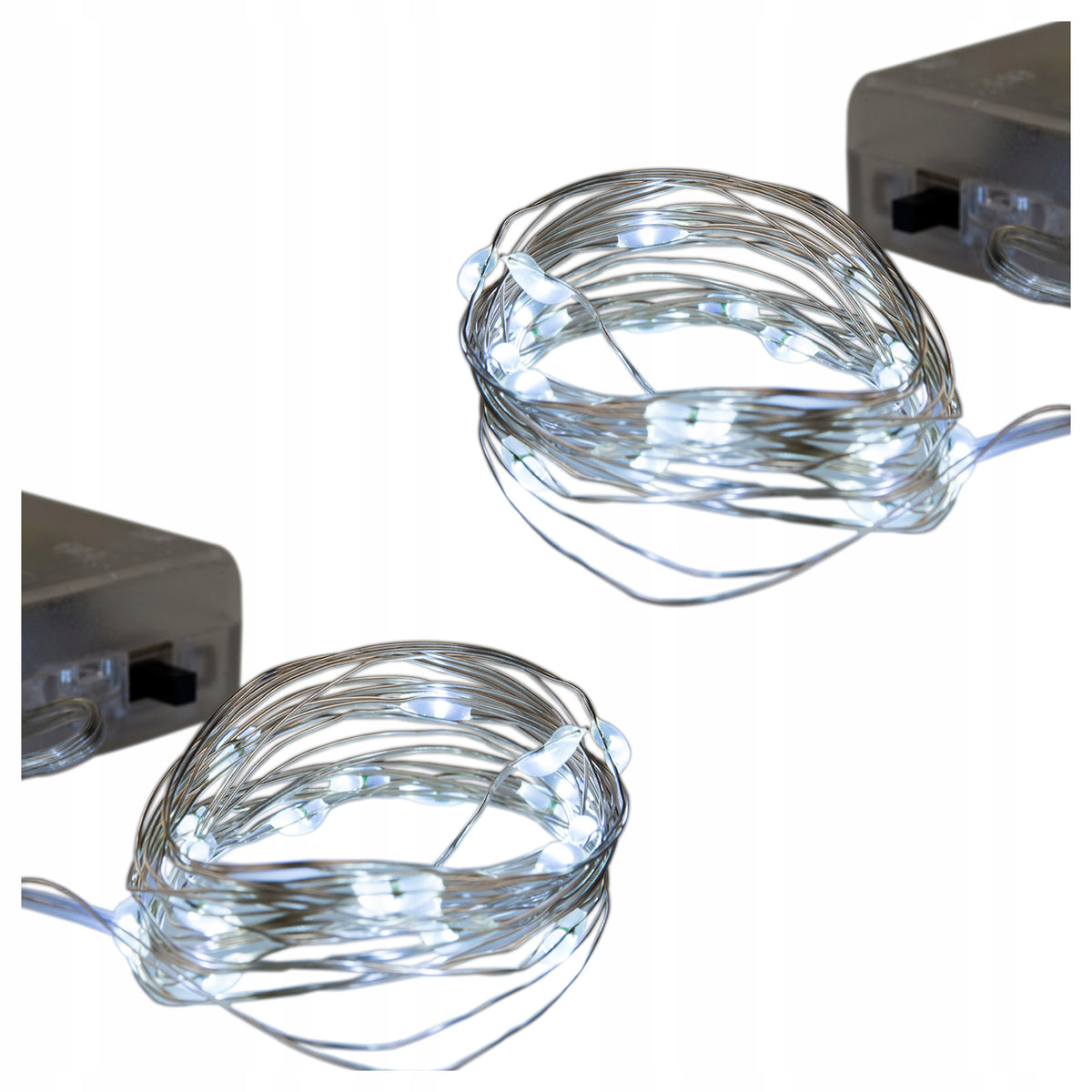 LAMPKI choinkowe LED 4m zimne światło DEKORACJE ozdoby na ŚWIĘTA lampeczki