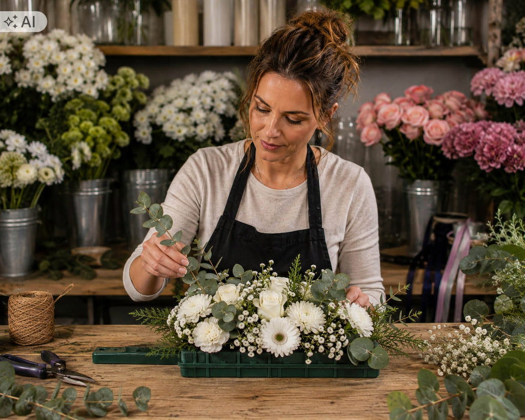 Floret Z Gąbka Floret Z Rączką Do Żywych Kwiatów Gąbki Florystyczne Stroik