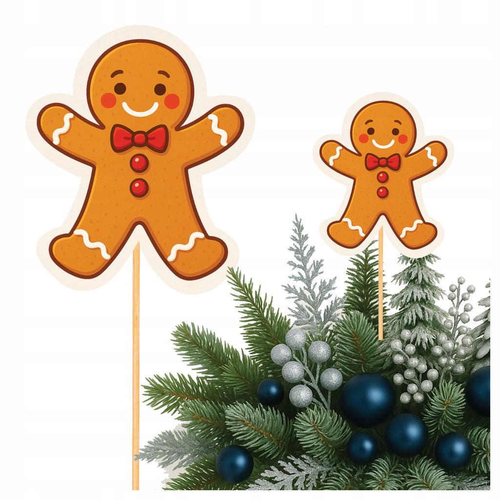 PIERNIK TOPPER 8cm dekoracje świąteczne boże narodzenie święta PIKER TOPER