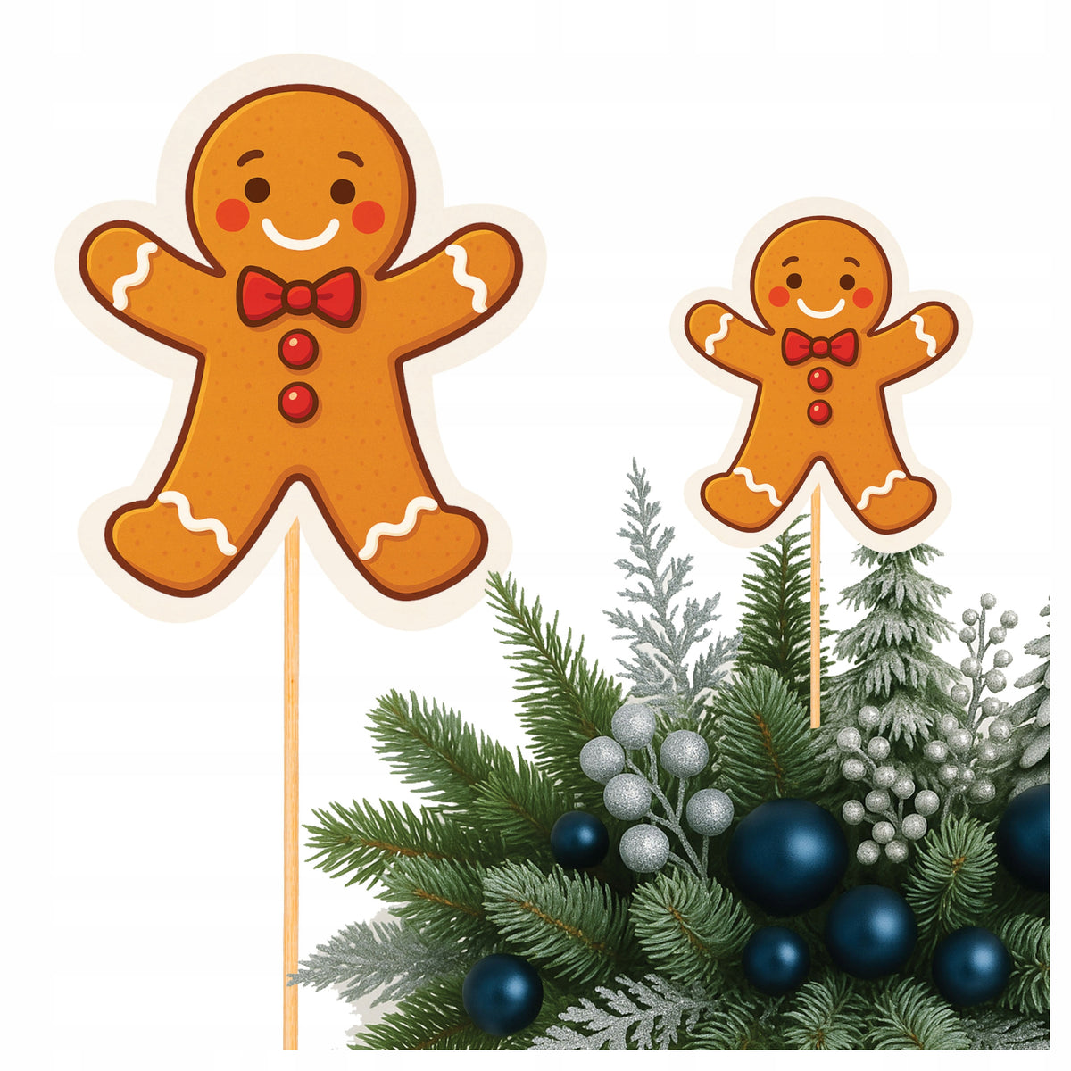 PIERNIK TOPPER 8cm dekoracje świąteczne boże narodzenie święta PIKER TOPER
