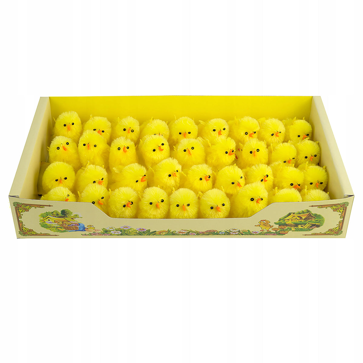 KURCZAKI WIELKANOCNE kurczaczki 36szt do koszyczka na WIELKANOC 4,5cm kura