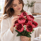 PEONIE KWIATY SZTUCZNE jak żywe piwonie bukiet kwiatów STROIK Na Cmentarz