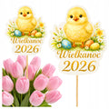 TOPPER KURCZAK WIELKANOCNY wielkanoc 2026 dekoracje stołu ŚWIĘCONKA piker