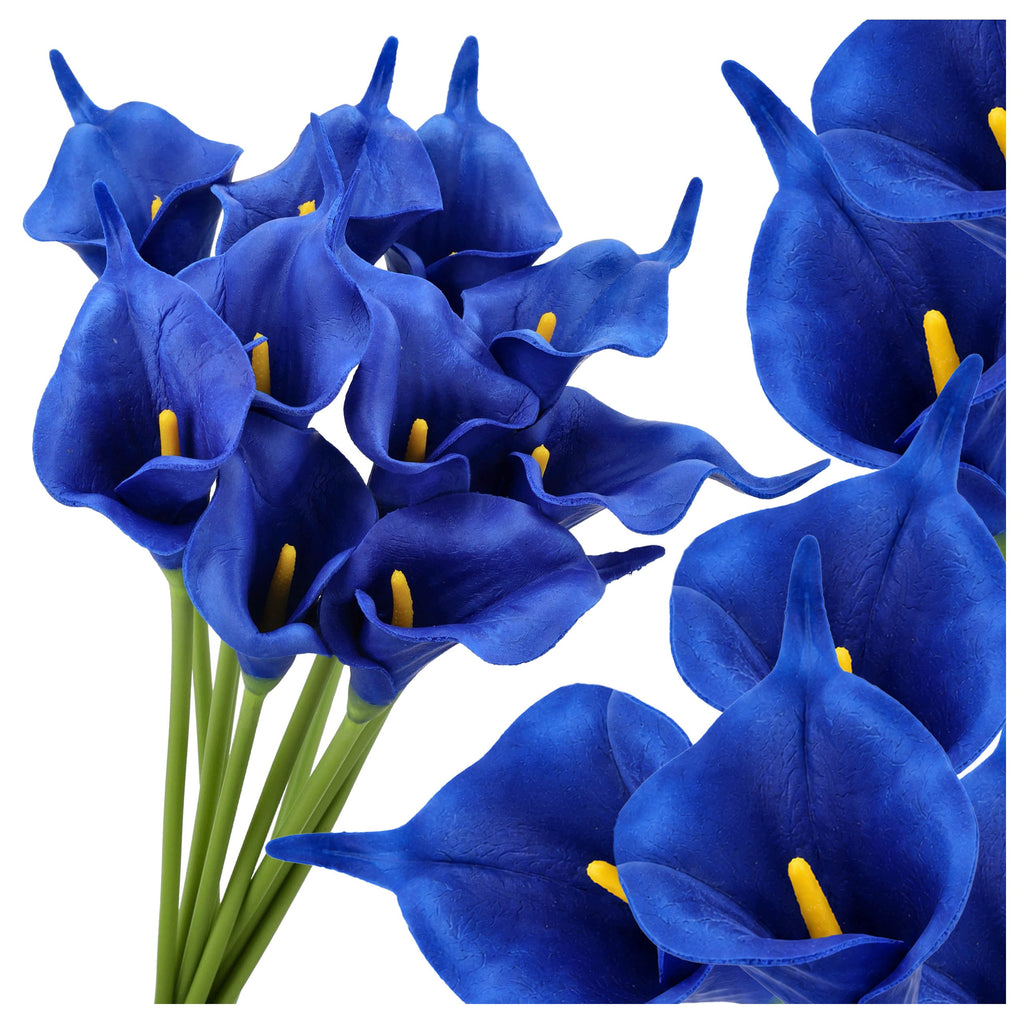 Bukiet Sztuczna Calla 33cm Granat Kwiaty Sztuczne Jak Żywe Kalie Stroik