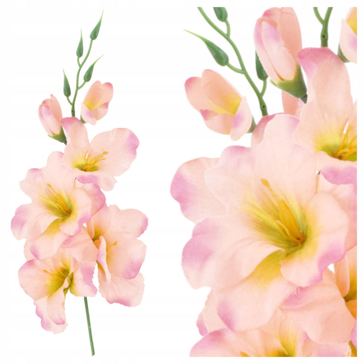 Sztuczne KWIATY gałązka MIECZYK dekoracja do STROIKA WAZONU bukietu kwiaty