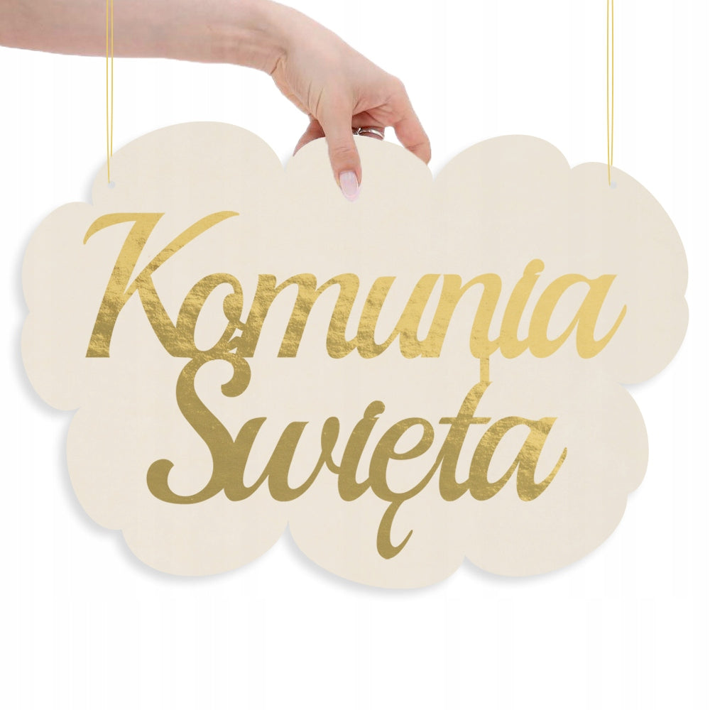 Dekoracja Komunijna Chmurka Ozdobna Z Beermaty Na Komunię Świętą Ozdoba
