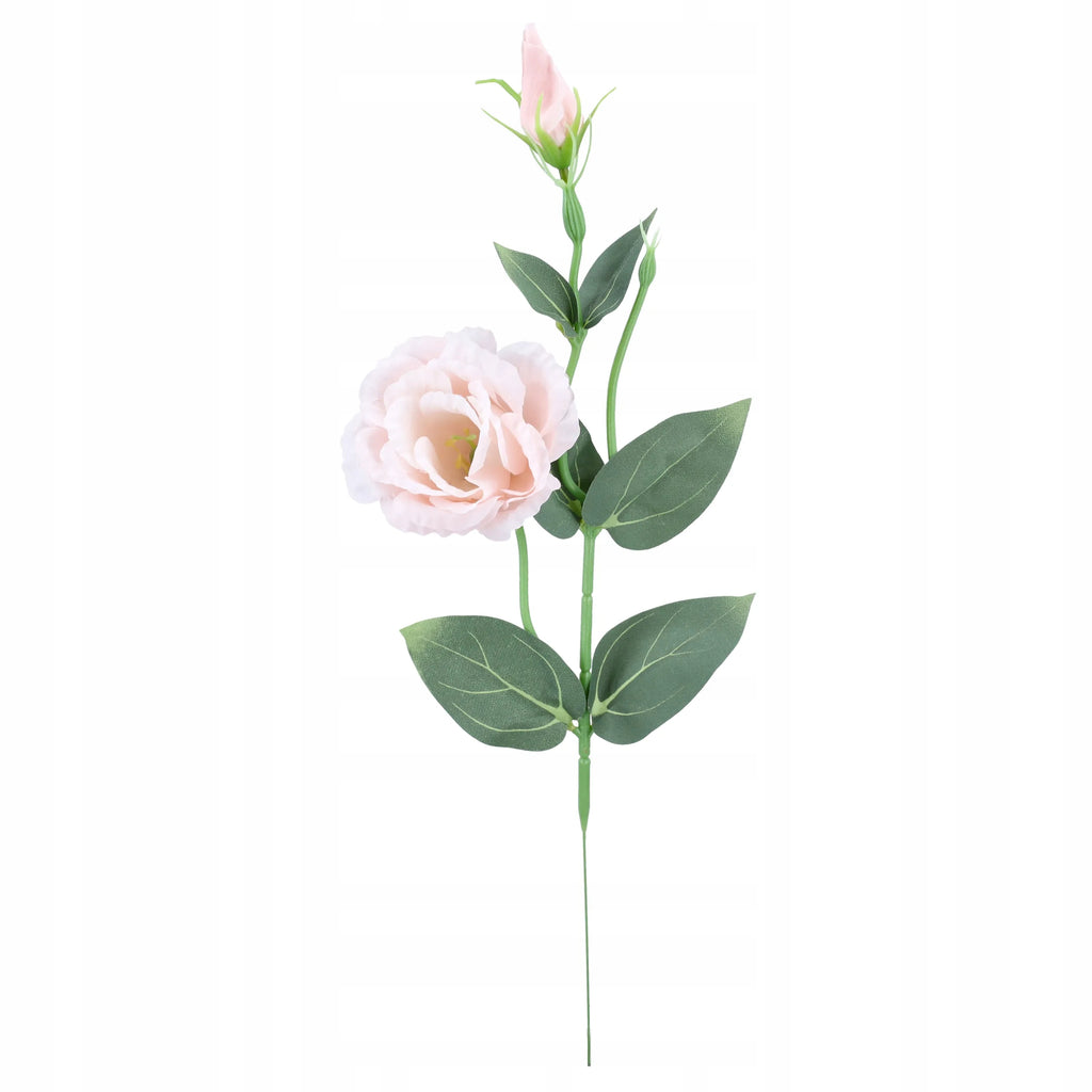 KWIATY SZTUCZNE EUSTOMA gałązka ozdobna 50cm stroik bukiet EUSTOMY ozdobne