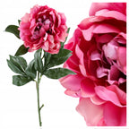 Gałązka Peonia 77cm Ciemny Róż Krem Peonia Piwonia Kwiaty Sztuczne Jak ŻYWE