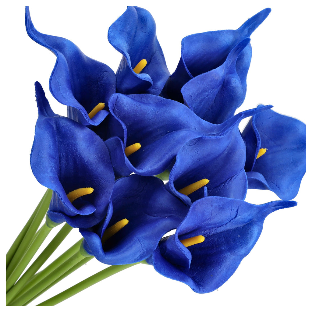 Bukiet Sztuczna Calla 33cm Granat Kwiaty Sztuczne Jak Żywe Kalie Stroik