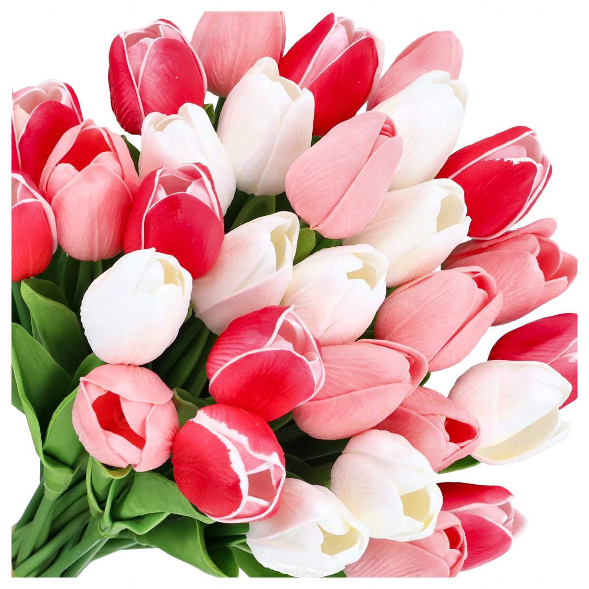 Bukiet Tulipany Silikonowe Kwiaty Sztuczne Tulipan jak Żywe Kwiat Tulipan