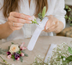 Bransoletka Ślubna Korsarz Corsage Na Kwiaty 2szt Samozaciskowa Bukiet Ręka