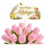 WESOŁEGO ALLELUJA topper toper WIELKANOCNE DEKORACJE święconka WIELKANOC