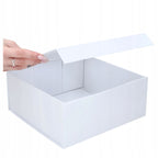 DEKORACYJNE PUDEŁKO z okienkiem na Prezent FLOWER BOX Ślub Chrzest DIY