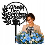 Topper Czarny Koniec roku Do Flowerboxa Dla Wychowawczyni Zakończenie
