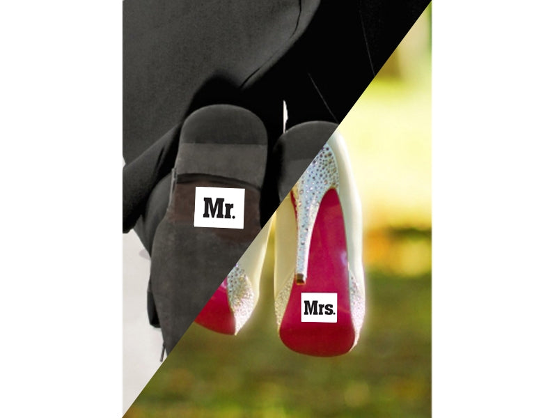 Naklejki na Buty Pary Młodej Ślub Wesele 2szt NB16
