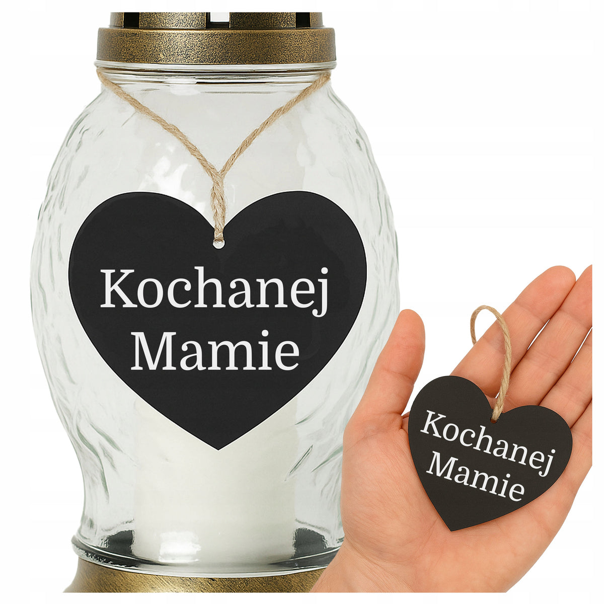 ZAWIESZKA NA ZNICZ KOCHANEJ MAMIE dekoracja znicze GRÓB wszystkich świętych